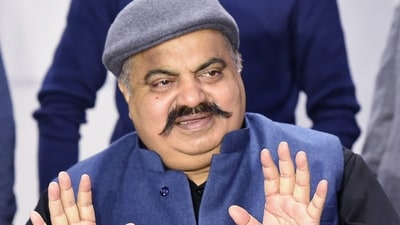 As Congress raised questions over the encounter of Asad Ahmad, BJP said the Congress leader is adding 'Ji' to the name of Atiq Ahmad. (PTI) As Congress raised questions over the encounter of Asad Ahmad, BJP said the Congress leader is adding 'Ji' to the name of Atiq Ahmad. (PTI)