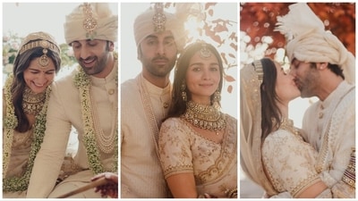 Ranbir Kapoor and Alia Bhatt married surrounded by family and friends at home in their ‘favourite spot – the balcony’. (All photos: Alia Bhatt/ Instagram) Ranbir Kapoor and Alia Bhatt married surrounded by family and friends at home in their ‘favourite spot – the balcony’. (All photos: Alia Bhatt/ Instagram) 