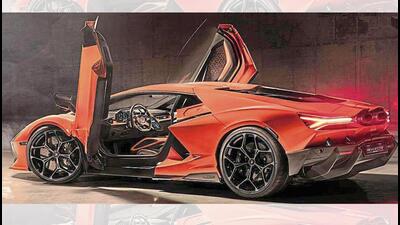 The Revuelto captures the sharp, edgy and extravagant design DNA of past Lamborghinis, retaining the iconic Y-shaped design signature and the trademark scissor doors. The Revuelto captures the sharp, edgy and extravagant design DNA of past Lamborghinis, retaining the iconic Y-shaped design signature and the trademark scissor doors.