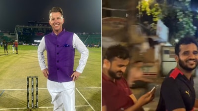 Brett Lee's video of fans chasing his car for a selfie has created a buzz. (Twitter/@BrettLee_58) Brett Lee's video of fans chasing his car for a selfie has created a buzz. (Twitter/@BrettLee_58)