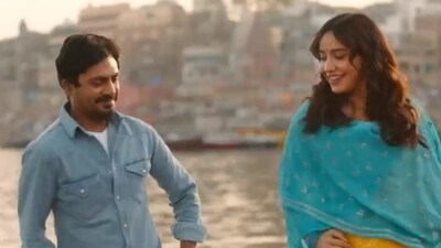 Nawazuddin Siddiqui and Neha Sharma in a still from Jogira Sara Ra Ra teaser. Nawazuddin Siddiqui and Neha Sharma in a still from Jogira Sara Ra Ra teaser.