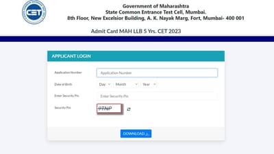 MAH LLB 5year admit card released at cetcell.mahacet.org