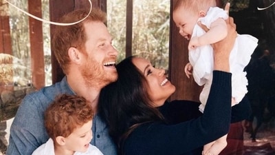 Prince Harry and Meghan markle with son Archie and daughter Lilibet. Prince Harry and Meghan markle with son Archie and daughter Lilibet.