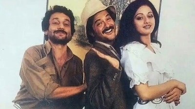 An unseen picture from Mr India sets has surfaced online. An unseen picture from Mr India sets has surfaced online.