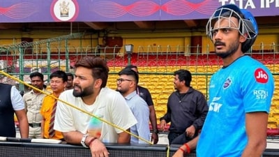 Rishabh Pant with Axar Patel Rishabh Pant with Axar Patel