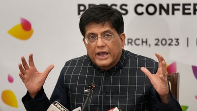 Union Minister of Commerce and Industry Piyush Goyal. (PTI) Union Minister of Commerce and Industry Piyush Goyal. (PTI)