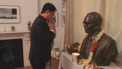 Minister of Law and Justice Kiren Rijiju paid tribute to Dr. Ambedkar on his jayanti. In a Twitter post, Rijiju said that Ambedkar ‘continues to inspire’ people to stand for social justice and equality. (Twitter/@KirenRijiju) Minister of Law and Justice Kiren Rijiju paid tribute to Dr. Ambedkar on his jayanti. In a Twitter post, Rijiju said that Ambedkar ‘continues to inspire’ people to stand for social justice and equality. (Twitter/@KirenRijiju)