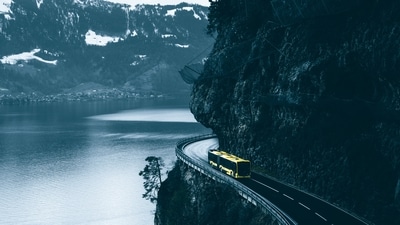 One of the best ways to explore the natural beauty of India is by taking a bus journey along its scenic highways. (Unsplash) One of the best ways to explore the natural beauty of India is by taking a bus journey along its scenic highways. (Unsplash)