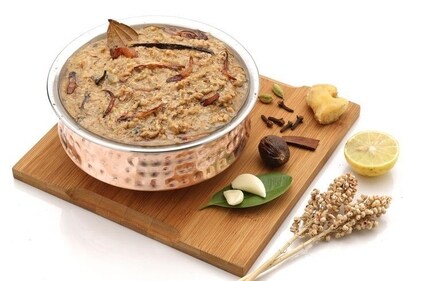 Pounded millets and lentils slow cooked with jackfruit and finished with ghee. (Pinterest) Pounded millets and lentils slow cooked with jackfruit and finished with ghee. (Pinterest)