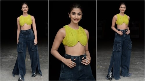 Pooja Hegde promotes Kisi Ka Bhai Kisi Ki Jaan. (HT Photo/Varinder Chawla) Pooja Hegde promotes Kisi Ka Bhai Kisi Ki Jaan. (HT Photo/Varinder Chawla)