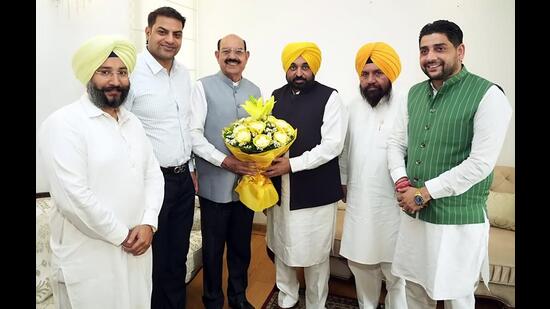 Ahead of the Jalandhar Lok Sabha bypoll, BJP leader Mohinder Paul Bhagat joined the Aam Aadmi Party.