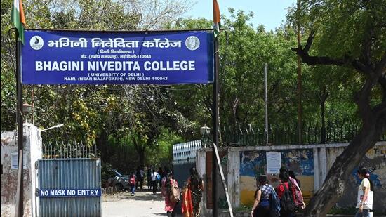 Bhagini Nivedita College near Najafgarh in New Delhi. (Vipin Kumar/HT Photo)