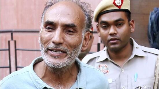 Devender Singh alias “Bunty Chor” in custody on Friday. (ANI)