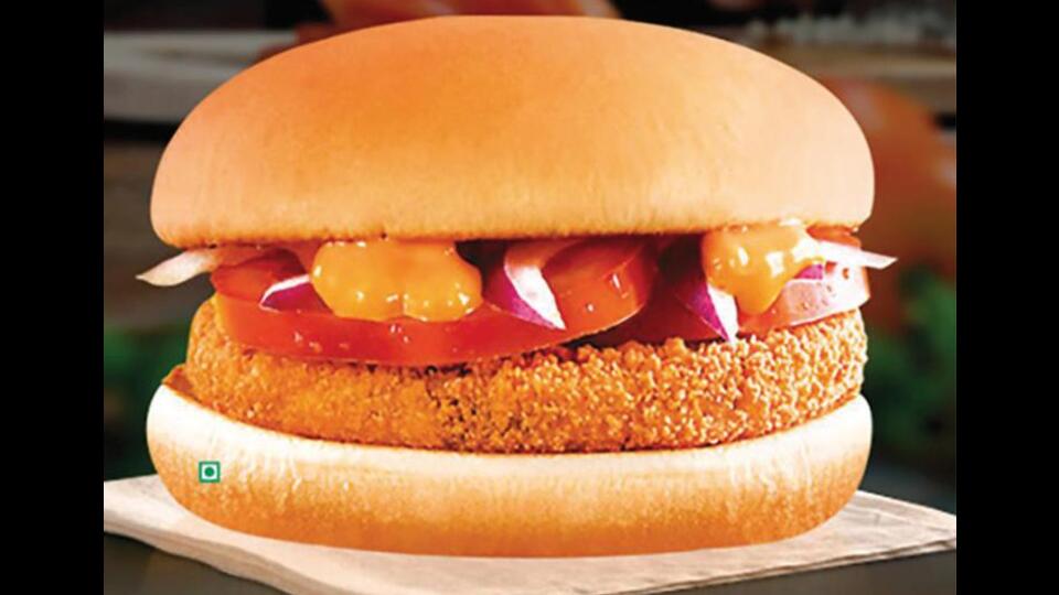 Some of the India-specific McDonald’s offerings are the McAloo Tikki burger (above), the McSpicy paneer burger and the Chicken Maharaja Mac.