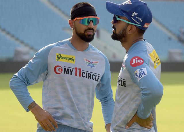 LSG captain KL Rahul and Krunal Pandya (Deepak Gupta/HT)