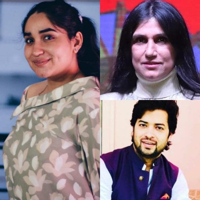 Gunriddh Sial, Rina Dhaka and Manish Tripathi Gunriddh Sial, Rina Dhaka and Manish Tripathi