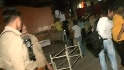 A visual from the crime spot in Prayagraj (ANI) A visual from the crime spot in Prayagraj (ANI)