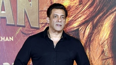 Salman Khan at the trailer launch Kisi Ka Bhai Kisi Ki Jaan in Mumbai. (ANI Photo) (Girish Srivastav) Salman Khan at the trailer launch Kisi Ka Bhai Kisi Ki Jaan in Mumbai. (ANI Photo) (Girish Srivastav)