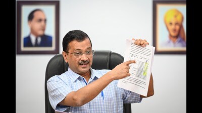 Arvind Kejriwal in New Delhi on Saturday. (Sanchit Khanna/HT Photo) Arvind Kejriwal in New Delhi on Saturday. (Sanchit Khanna/HT Photo)