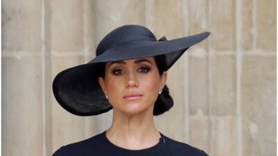 Meghan Markle at the funeral of Queen Elizabeth II. Meghan Markle at the funeral of Queen Elizabeth II.