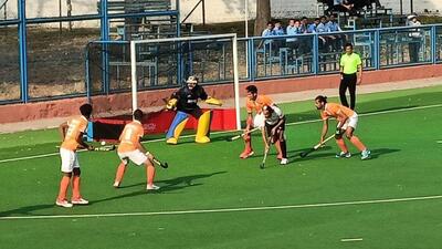 Players in action during the 4th Marshal of the Air Force Arjan Singh Memorial Hockey Tournament final at the Raghbir Singh Bhola Hockey Stadium in Chandigarh. (HT Photo) Players in action during the 4th Marshal of the Air Force Arjan Singh Memorial Hockey Tournament final at the Raghbir Singh Bhola Hockey Stadium in Chandigarh. (HT Photo)