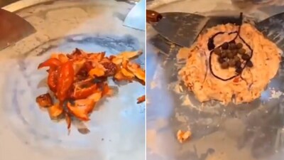 The image shows tandoori chicken ice cream. (Twitter/@MFuturewala)