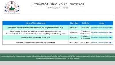 Uttrakhand Judicial Service Civil Judge Exam admit card out at psc.uk.gov.in Uttrakhand Judicial Service Civil Judge Exam admit card out at psc.uk.gov.in