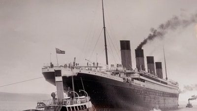 A documental picture of the Titanic, which sank after hitting an iceberg in April 1912. (Shutterstock) A documental picture of the Titanic, which sank after hitting an iceberg in April 1912. (Shutterstock)