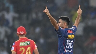 Ravi Bishnoi in particular was lethal in the middle and death overs while Yudhvir Singh took two wickets in his first two overs.&nbsp; (AFP)