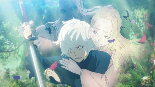 The imagery with the Chief and his wife perfectly illustrates the theme of showing emotions and mercy not being a weakness, but rather a testament to one's humanity. (MAPPA) The imagery with the Chief and his wife perfectly illustrates the theme of showing emotions and mercy not being a weakness, but rather a testament to one's humanity. (MAPPA)