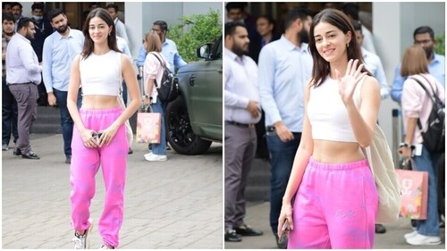 Ananya posed for the cameras. (HT Photos/Varinder Chawla) Ananya posed for the cameras. (HT Photos/Varinder Chawla)