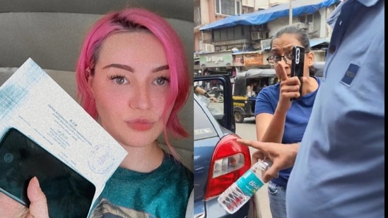 Olly Esse said that she was frightened by the car, as it continued to move towards her despite her shouting. (source:Twitter/@ollyesse)