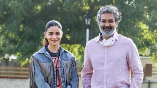 Actor Alia Bhatt penned a note on Rajamouli and said that the RRR director “knows the audience he’s serving. He knows what beats to hit, what turns to take."&nbsp;(File Photo)