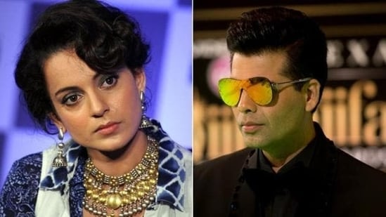 Kangana Ranaut posted an old video of Karan Johar reacting to her 'movie mafia' comment.