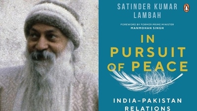 Osho (HT Photo); Satinder Lambah's book, In Pursuit of Peace.