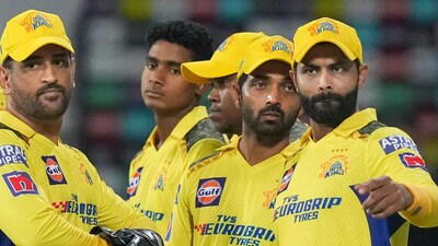 Chennai Super Kings captain MS Dhoni with teammates during the IPL 2023 match (PTI) Chennai Super Kings captain MS Dhoni with teammates during the IPL 2023 match (PTI)
