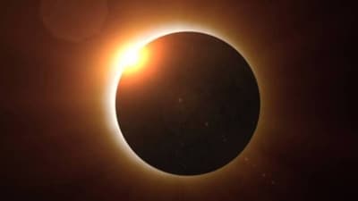 The Ningaloo hybrid solar eclipse will be visible on April 20. (NASA ) The Ningaloo hybrid solar eclipse will be visible on April 20. (NASA )