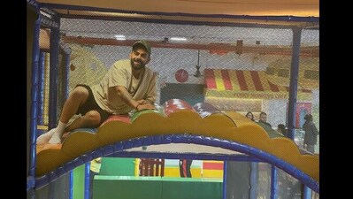 Virat Kohli on top of a swing. (Instagram/@virat.kohli) Virat Kohli on top of a swing. (Instagram/@virat.kohli)