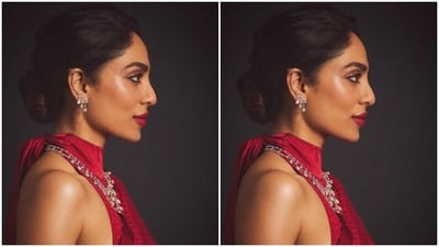 Sobhita wore her tresses into a clean bun as she posed for the pictures and gave us major ethnic fashion goals.&nbsp; (Instagram/@sobhitad)