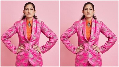 Assisted by makeup artist Arleen Gonsalves, Kubbra decked up in nude and silver eyeshadow, black eyeliner, black kohl, mascara-laden eyelashes, contoured cheeks and a shade of nude lipstick.&nbsp; (Instagram/@kubbrasait)