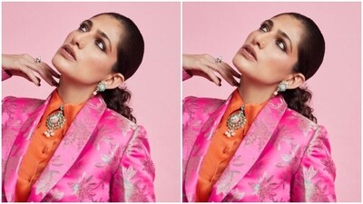Kubbra, a day back, shared a string of pictures of herself and referred to the old Boomer advertisement ditty - “Boom boom boomer.” Obviously, she was referring to the colour.&nbsp; (Instagram/@kubbrasait)