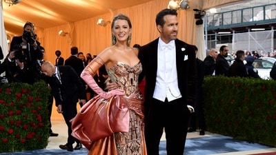 Blake Lively and husband Canadian-US actor Ryan Reynolds arrive for the 2022 Met Gala. (AFP) (AFP) Blake Lively and husband Canadian-US actor Ryan Reynolds arrive for the 2022 Met Gala. (AFP) (AFP)