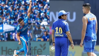 Arjun Tendulkar; Sachin with his son