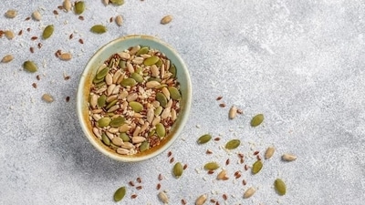 Flaxseeds and chia seeds are high on omega-3 fatty acids, lignans that reduce cholesterol while hemp seeds are a good source of vegetarian protein (Freepik) Flaxseeds and chia seeds are high on omega-3 fatty acids, lignans that reduce cholesterol while hemp seeds are a good source of vegetarian protein (Freepik)
