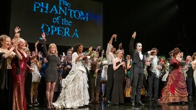 ‘The Phantom of the Opera’ cast appear at the curtain call following the final Broadway performance. The musical premiered in 1986 in London, where it continues to be performed, reported AFP. ( Charles Sykes/ Invision/ AP) ‘The Phantom of the Opera’ cast appear at the curtain call following the final Broadway performance. The musical premiered in 1986 in London, where it continues to be performed, reported AFP. ( Charles Sykes/ Invision/ AP)