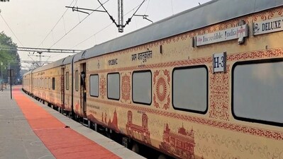 Passengers of the Bharat Gaurav Ambedkar Yatra train on Sunday visited Deekshabhoomi. (Photo by Twitter/ani_digital) Passengers of the Bharat Gaurav Ambedkar Yatra train on Sunday visited Deekshabhoomi. (Photo by Twitter/ani_digital)