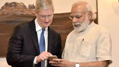 Tim Cook's meet with PM Modi is scheduled for Wednesday, said the report. (Twitter) Tim Cook's meet with PM Modi is scheduled for Wednesday, said the report. (Twitter)