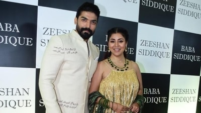 Gurmeet Chaudhary and actor-wife Debina Bonnerjee at Baba Siddique's annual Iftar bash. Gurmeet Chaudhary and actor-wife Debina Bonnerjee at Baba Siddique's annual Iftar bash.