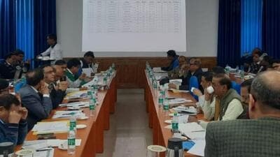 Jai Singh, secretary of Bihar’s revenue and land reforms department. holding monthly review meeting (Twitter/BiharRevenue) Jai Singh, secretary of Bihar’s revenue and land reforms department. holding monthly review meeting (Twitter/BiharRevenue)