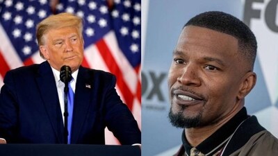 Donald Trump(left); Jamie Foxx (Twitter)